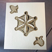 3D greeting card "Hexagonal"