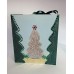 3D Christmas card "Silver Christmas tree"
