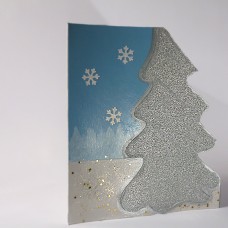 SNOWFLAKE Christmas 3D postcard