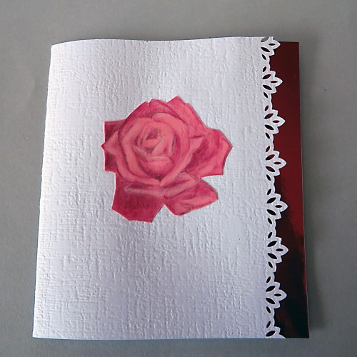 Pop-up greeting card ROSES (1)